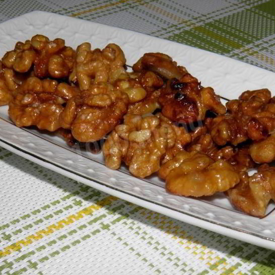 Рецепт грецких орехов в сахаре