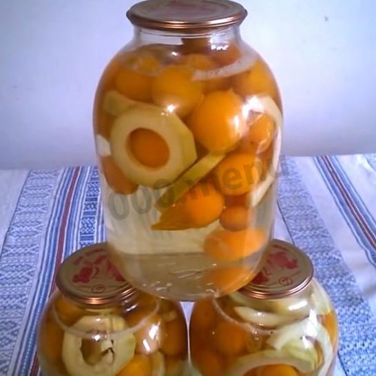 Рецепт кабачков с алычой