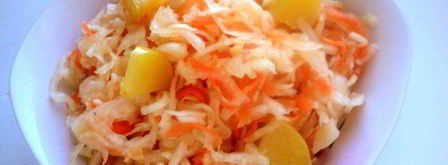 капуста квашенная с яблоками в банке. Шаг 4