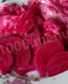 Капуста пелюстка с буряком на зиму