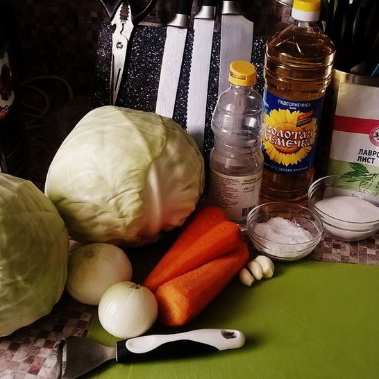 Рецепт капусты салатной на зиму