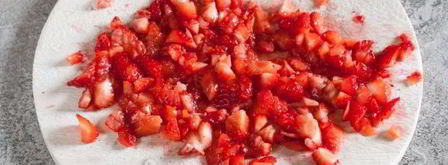 клубничное компоте для торта. Шаг 9