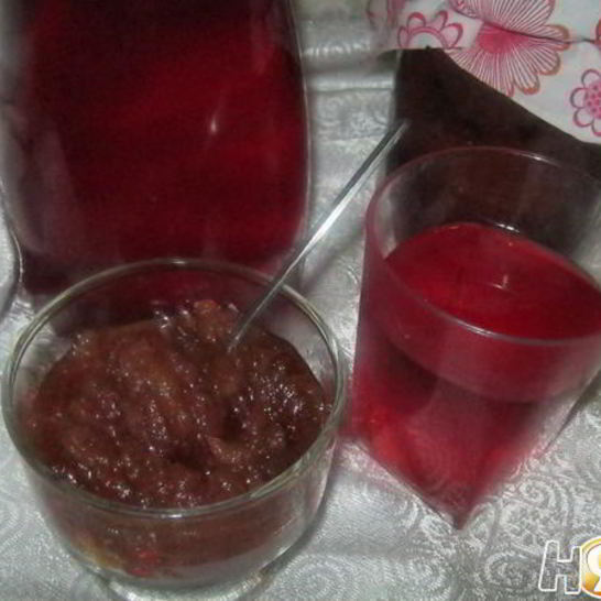 Рецепт компота и джем из яблок и смородины