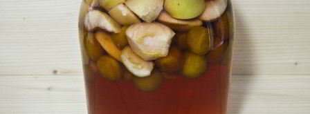 компот из алычи и яблок на зиму. Шаг 9