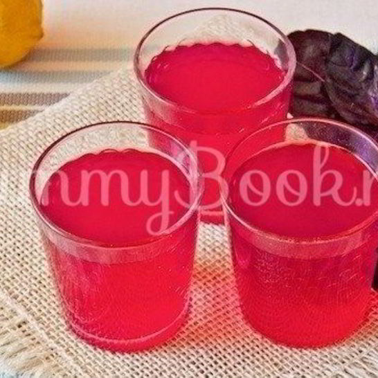 Рецепт компота из базилика и лимона