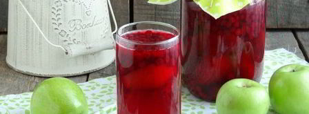 компот из брусники с яблоками на зиму. Шаг 12