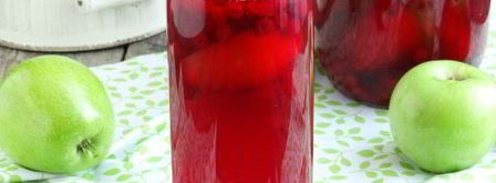 компот из брусники с яблоками на зиму. Шаг 13