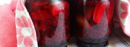 компот из брусники с яблоками на зиму. Шаг 11