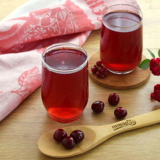 Рецепт компота из черешни