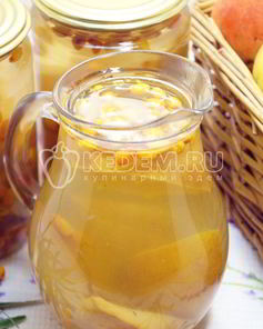 Компот из груш с облепихой