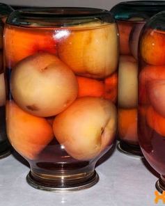 Компот из персиков на зиму