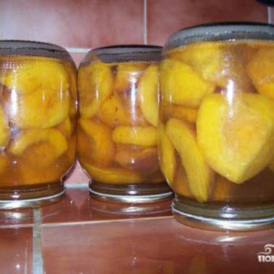 Рецепт компота из персиков