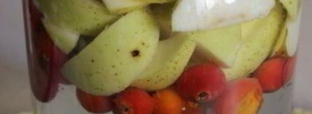 компот из шиповника и яблок на зиму. Шаг 3