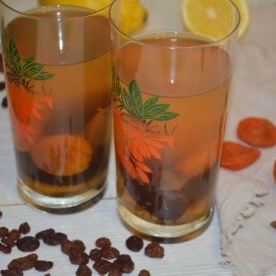 Рецепт компота из сухофруктов и изюма