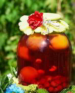 Компот из вишни и малины