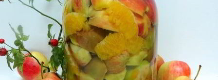 компот из яблок и апельсинов на зиму. Шаг 12