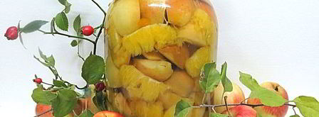 компот из яблок и апельсинов на зиму. Шаг 13