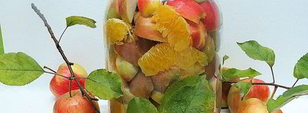 компот из яблок и апельсинов на зиму. Шаг 7