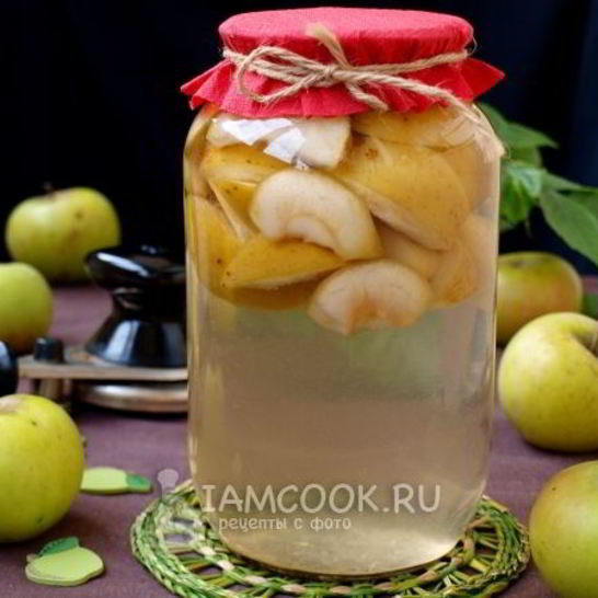 Рецепт компота из яблок на зиму без стерилизации