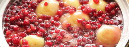 компот клюквенно-яблочный пряный. Шаг 2