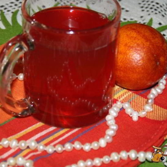 Рецепт компота-крюшона со смородиной и гибридом мандарина с гранатом