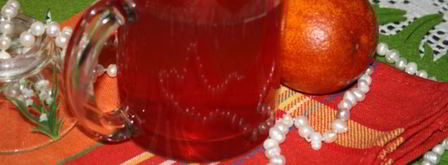 компот-крюшон со смородиной и гибридом мандарина с гранатом. Шаг 8