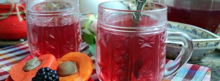 компот со сливой, клюквой и вишней. Шаг 4