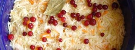 квашеная капуста с клюквой. Шаг 5