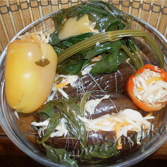 Рецепт квашеных баклажанов