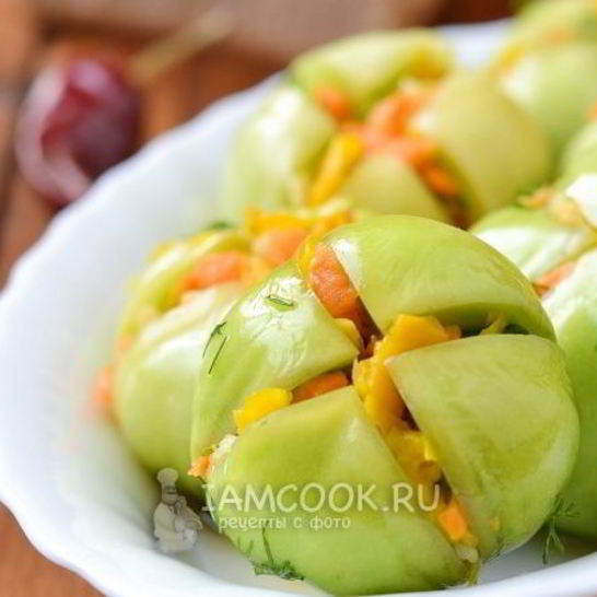 Рецепт квашеных зеленых помидоров