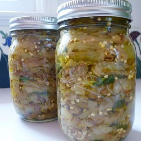 Рецепт баклажанов маринованных с чесноком и зеленью