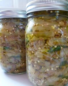 Баклажаны маринованные с чесноком и зеленью