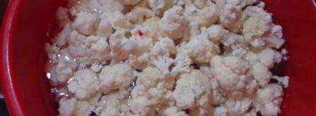 баклажаны маринованные с цветной капустой и гогошарами. Шаг 6