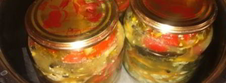 баклажаны маринованные с цветной капустой и гогошарами. Шаг 14