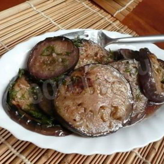 Рецепт баклажанов, маринованных в вине