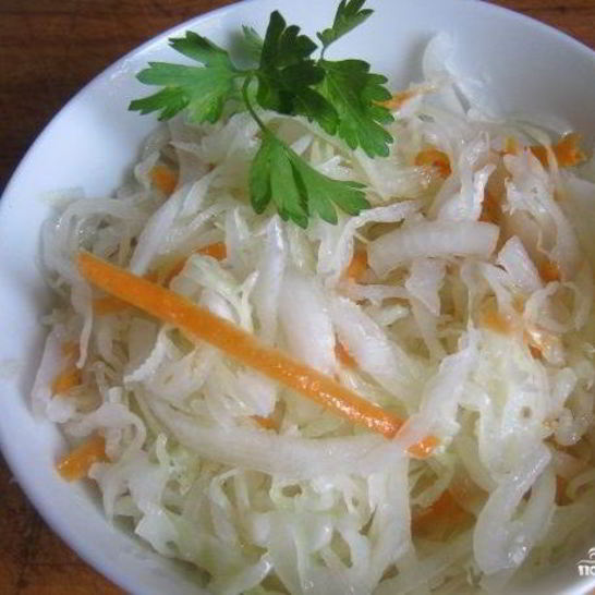 Рецепт быстрой маринованной капусты с уксусом