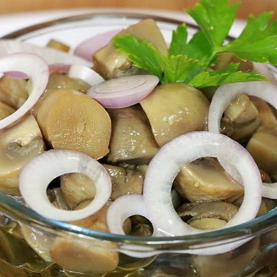 Рецепт быстрых маринованных шампиньонов