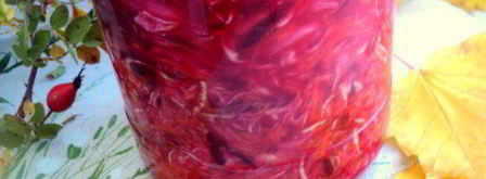 капуста, маринованная с тыквой и свеклой. Шаг 4