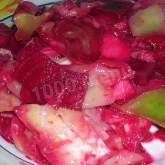 Рецепт маринованной краснокочанной капусты