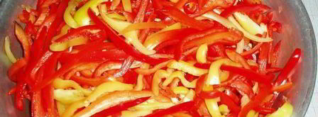 маринованная соломка из болгарского перца. Шаг 2