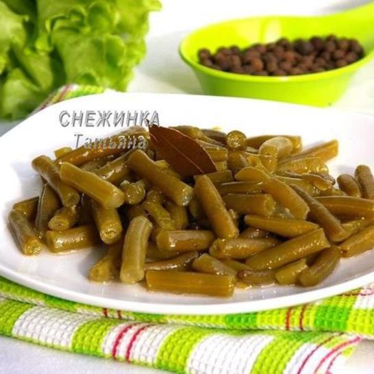 Рецепт маринованной спаржевой фасоли