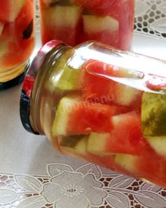 Маринованные арбузы в банках на зиму