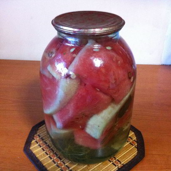 Рецепт маринованных долек арбуза