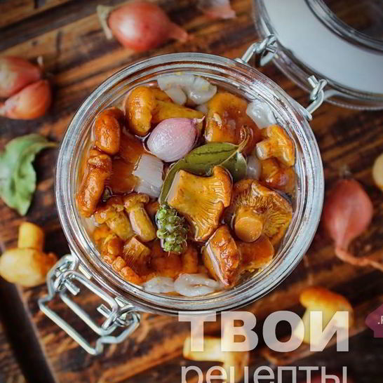 Рецепт маринованных лисичек
