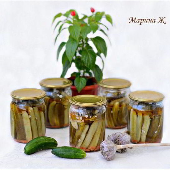 Рецепт маринованных огурчиков в собственном соку