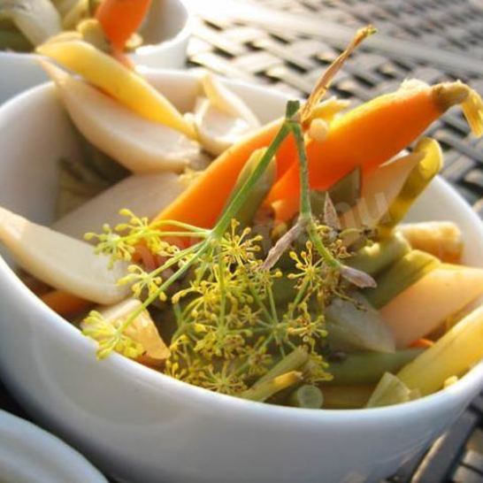 Рецепт маринованных овощей