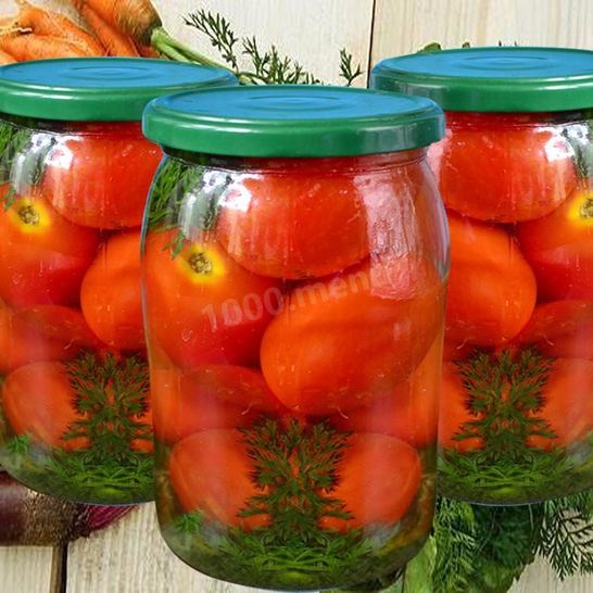 Рецепт маринованных помидоров на зиму с морковной ботвой