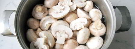 маринованные шампиньоны с укропом и чесноком. Шаг 4