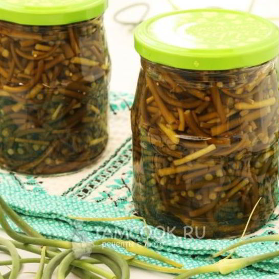 Рецепт маринованных стрелок чеснока на зиму без стерилизации