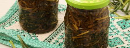 маринованные стрелки чеснока на зиму без стерилизации. Шаг 9